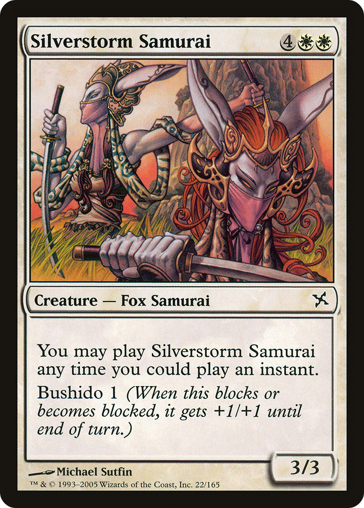 Silverstorm Samurai (BOK-022) [Betrayers of Kamigawa]