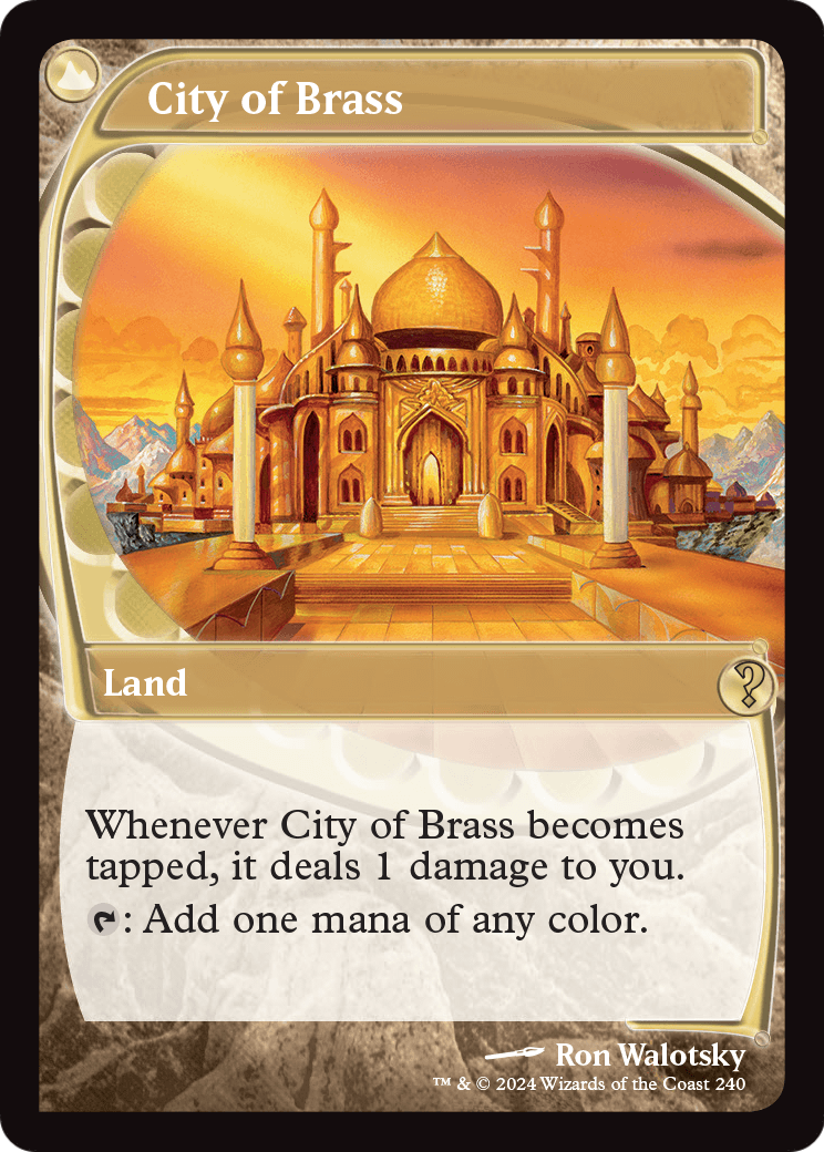 City of Brass (Future Sight) (MB2-240) [Mystery Booster 2] Foil