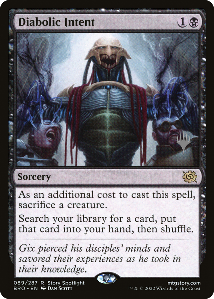 Diabolic Intent (PPBRO-089) [Promo Pack: The Brothers' War Promos] Foil