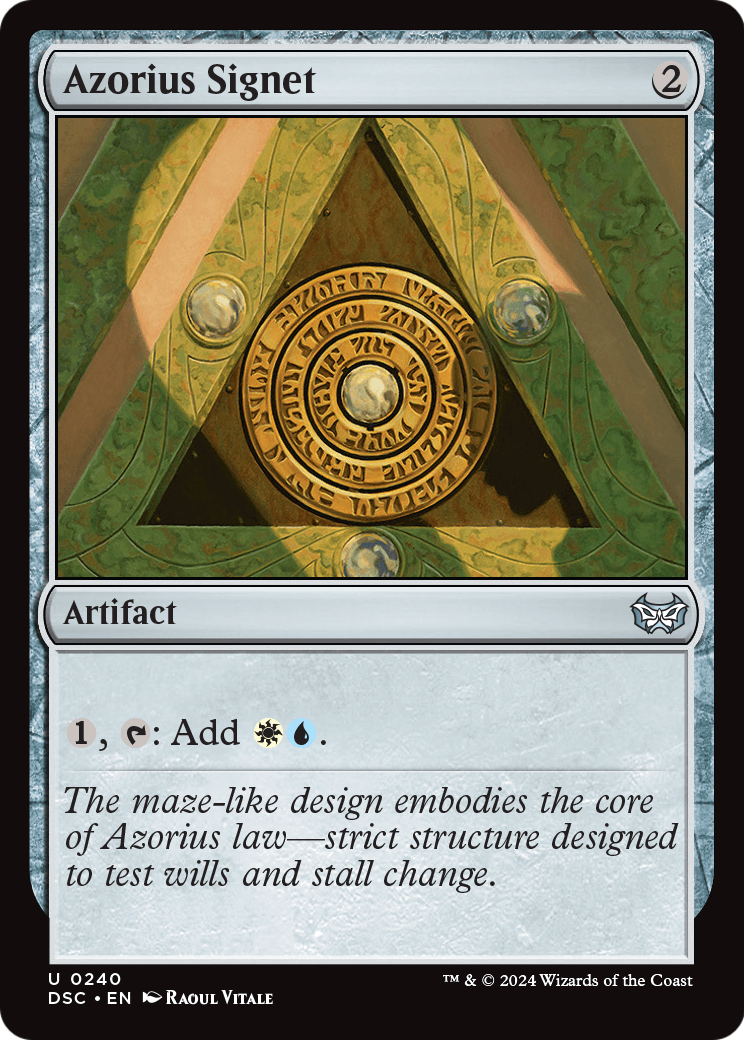Azorius Signet (DSC-240) [Duskmourn: House of Horror Commander]