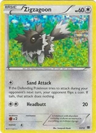 Zigzagoon (11/12) [McDonalds Promos 2015] Holofoil - Promo