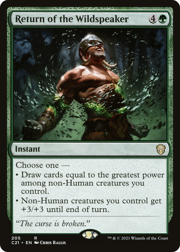Return of the Wildspeaker (C21-205) [Commander 2021]