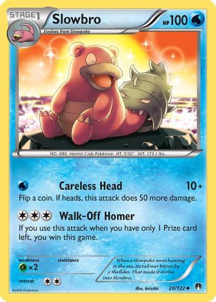 Slowbro (020/122) [XY  BREAKpoint] Reverse Holofoil - Uncommon
