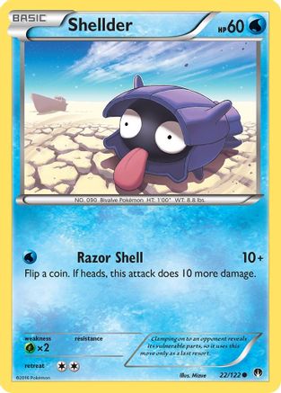 Shellder (022/122) [XY  BREAKpoint] - Common