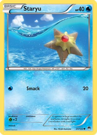 Staryu (025/122) [XY  BREAKpoint] Reverse Holofoil - Common