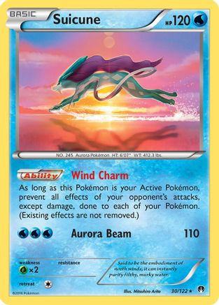 Suicune (030/122) [XY  BREAKpoint] Holofoil - Holo Rare