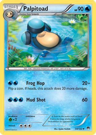 Palpitoad (034/122) [XY  BREAKpoint] - Uncommon