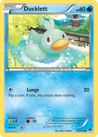 Ducklett (036/122) [XY  BREAKpoint] - Common