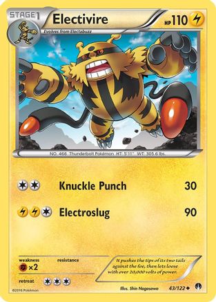 Electivire (43/122) [XY  BREAKpoint] - Uncommon