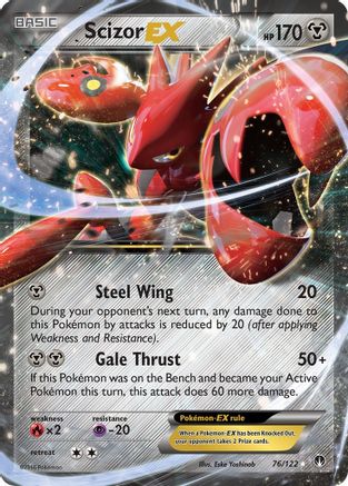 Scizor EX (076/122) [XY  BREAKpoint] Holofoil - Ultra Rare