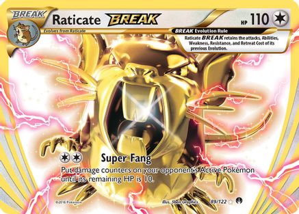 Raticate BREAK (089/122) [XY  BREAKpoint] Holofoil - Rare BREAK