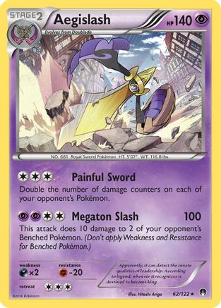 Aegislash (062/122) [XY  BREAKpoint] Holofoil - Holo Rare