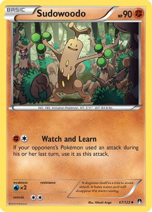 Sudowoodo (067/122) [XY  BREAKpoint] Reverse Holofoil - Uncommon