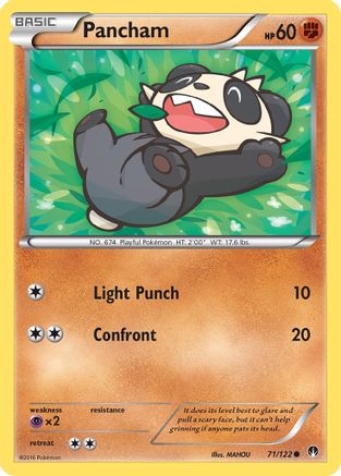 Pancham (071/122) [XY  BREAKpoint] Reverse Holofoil - Common