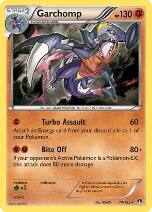 Garchomp (070/122) [XY  BREAKpoint] Holofoil - Holo Rare