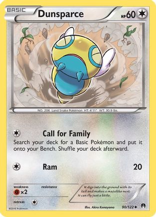Dunsparce (090/122) [XY  BREAKpoint] - Uncommon