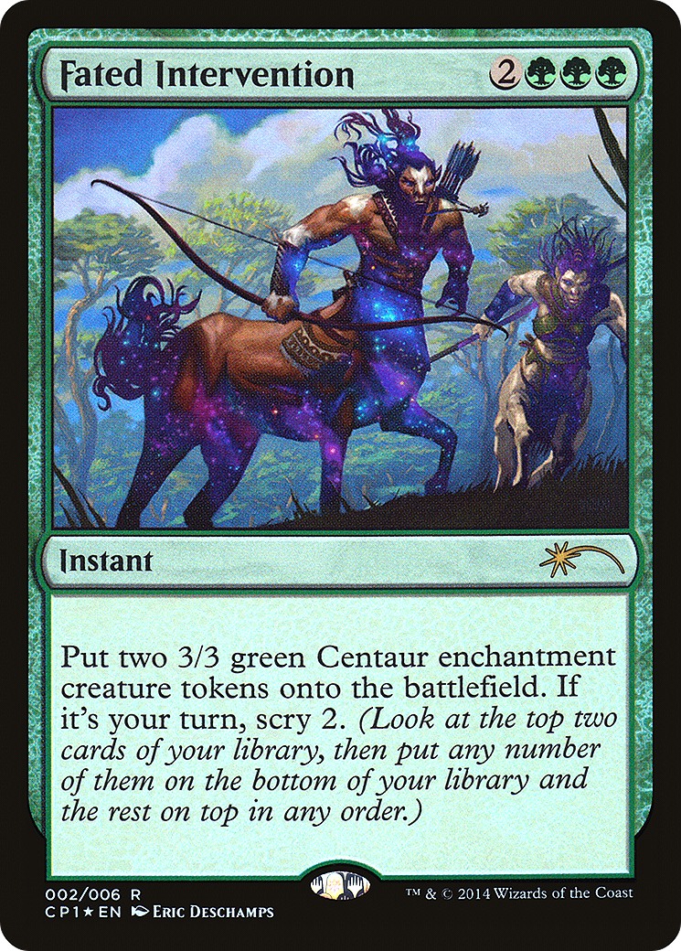 Fated Intervention (UMP-002) [Magic 2015 Clash Pack] Foil