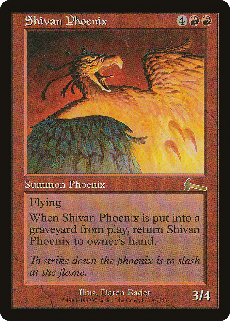 Shivan Phoenix (ULG-091) [Urza's Legacy]