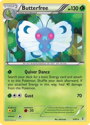 Butterfree (005/83) [Generations] Holofoil - Holo Rare