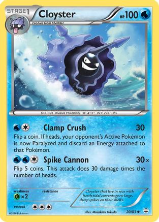 Cloyster (20/83) [Generations] - Uncommon