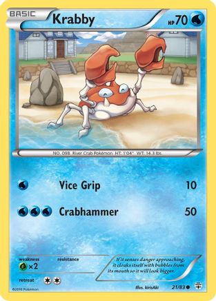 Krabby (21/83) [Generations] Reverse Holofoil - Common