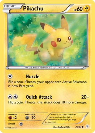 Pikachu (026/83) [Generations] Reverse Holofoil - Common