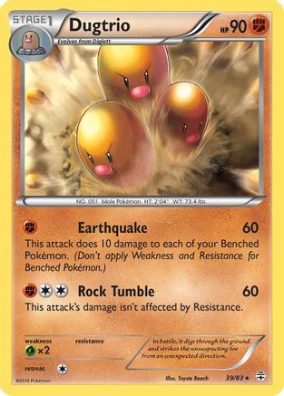 Dugtrio (39/83) [Generations] Reverse Holofoil - Rare