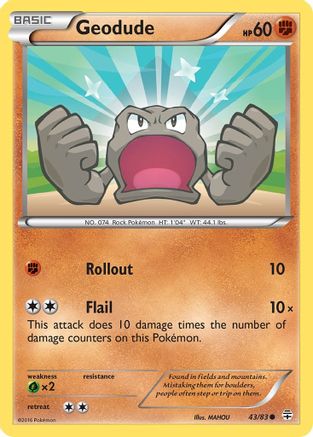 Geodude (043/83) [Generations] Reverse Holofoil - Common
