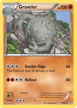 Graveler (44/83) [Generations] Reverse Holofoil - Uncommon
