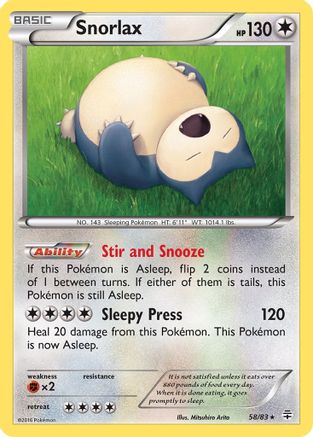 Snorlax (058/83) [Generations] - Rare