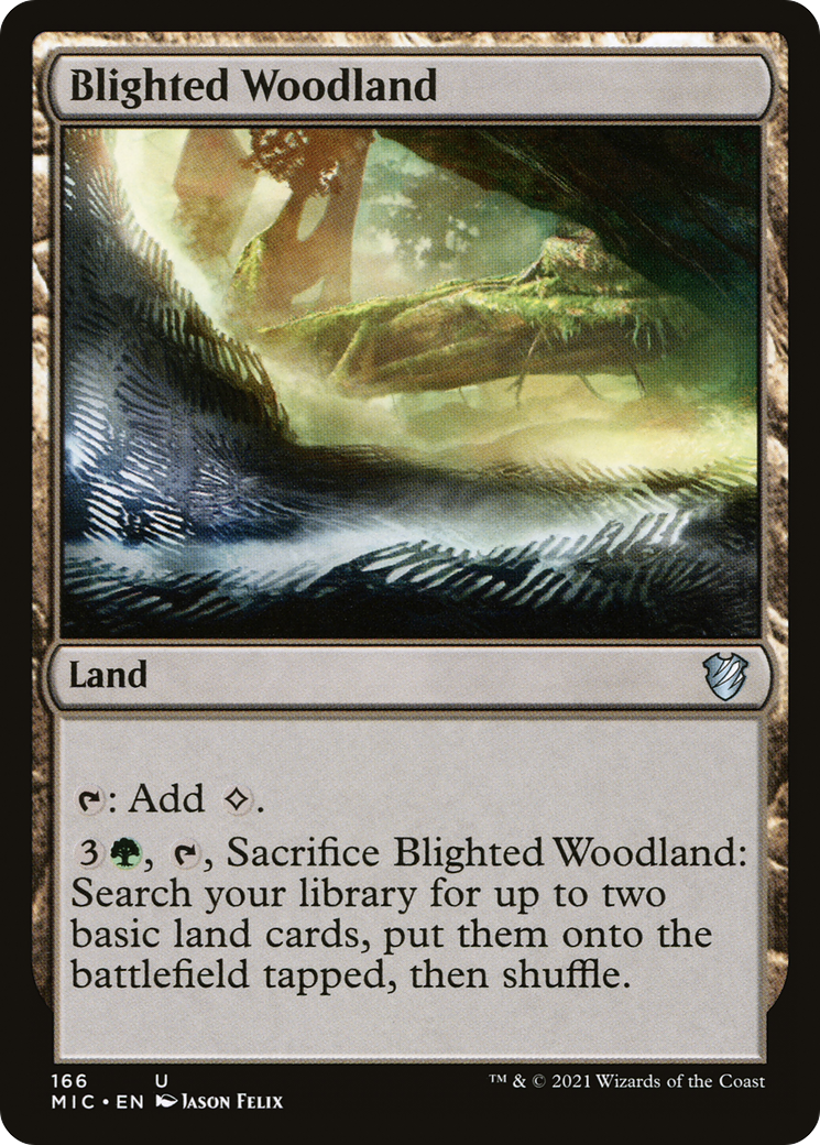 Blighted Woodland (MIC-166) [Midnight Hunt Commander]