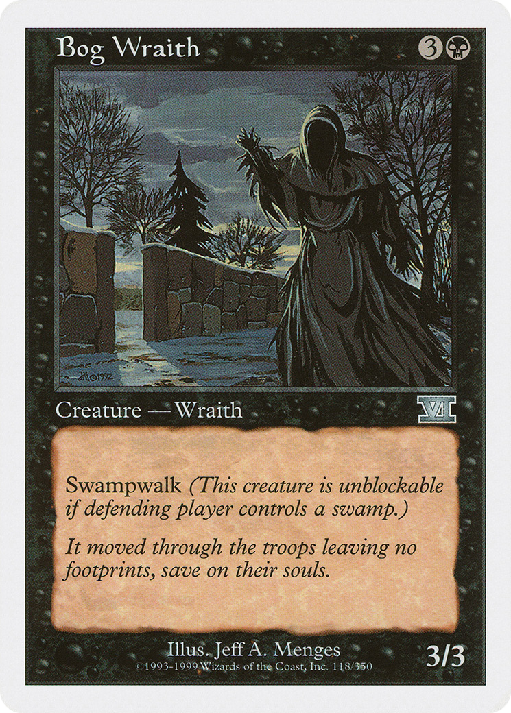 Bog Wraith (6ED-118) [Classic Sixth Edition]