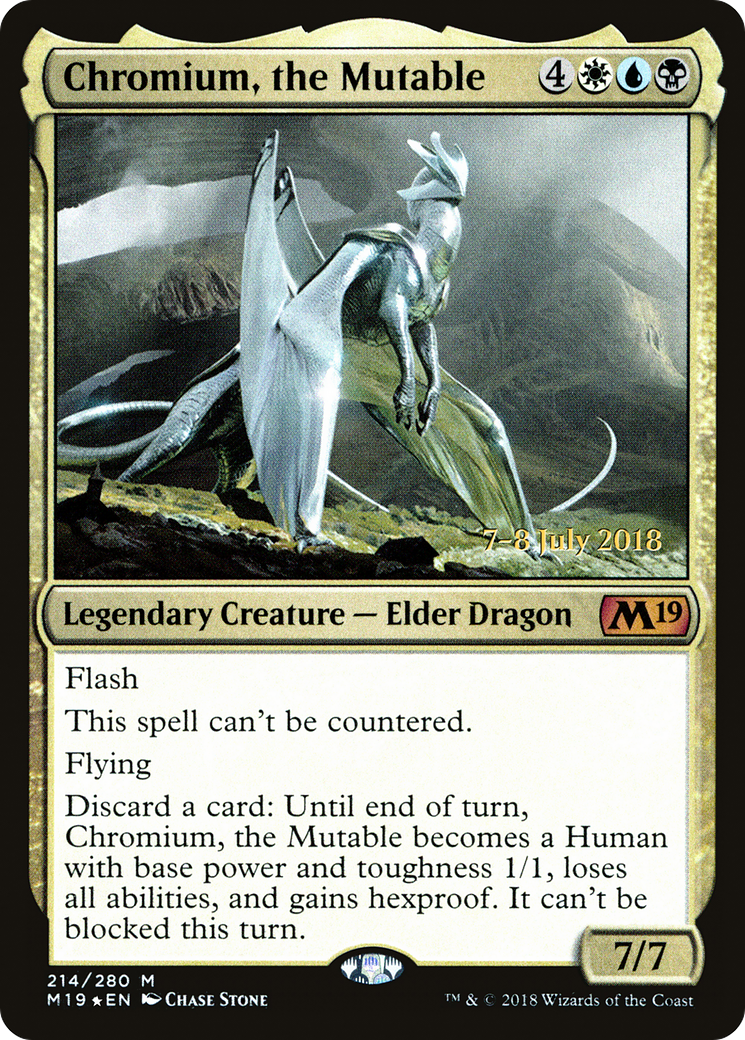 Chromium, the Mutable (PRE-214S) [Core Set 2019 Promos] Foil