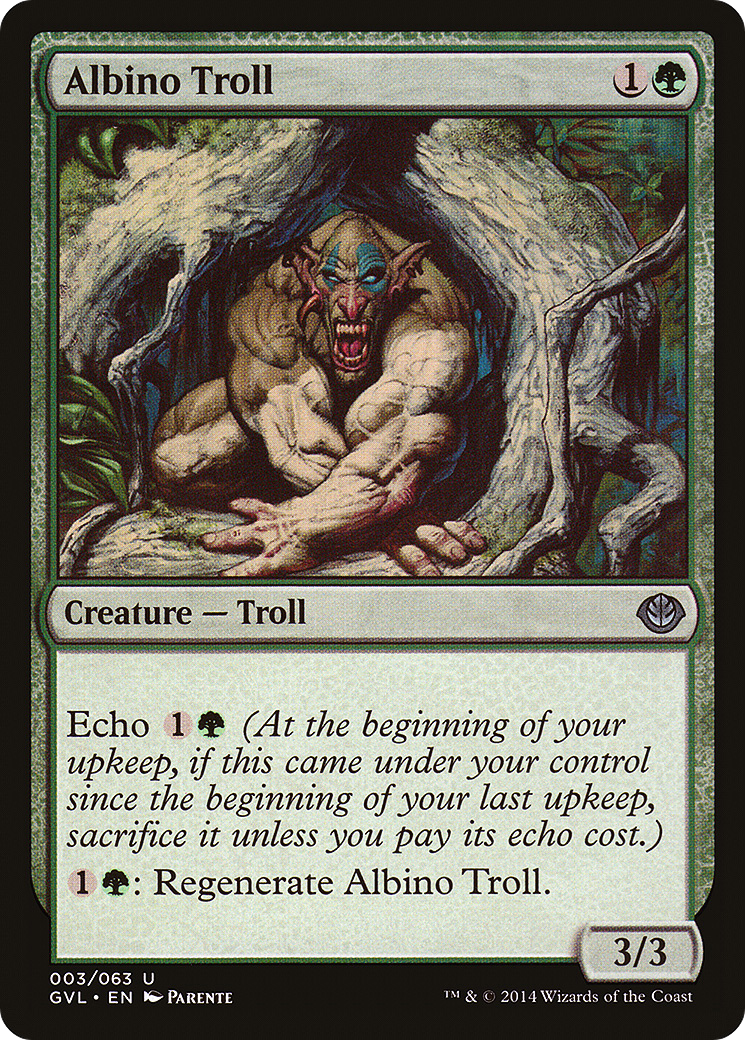 Albino Troll (DD3-003) [Duel Decks Anthology: Garruk vs. Liliana]