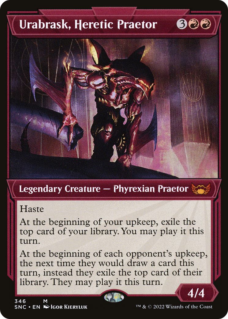 Urabrask, Heretic Praetor (Showcase) (SNC-346) [Streets of New Capenna] Foil