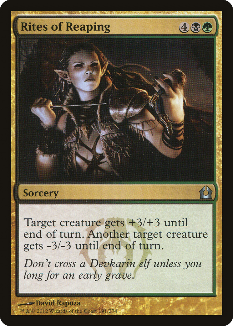 Rites of Reaping (RTR-191) [Return to Ravnica] Foil
