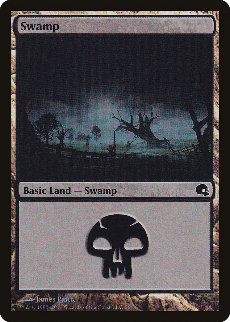 Swamp (GRV-028) [Premium Deck Series: Graveborn] Foil