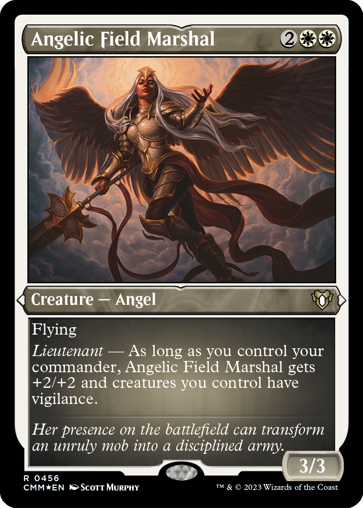 Angelic Field Marshal (Foil Etched) (CMM-456) [Commander Masters] Foil