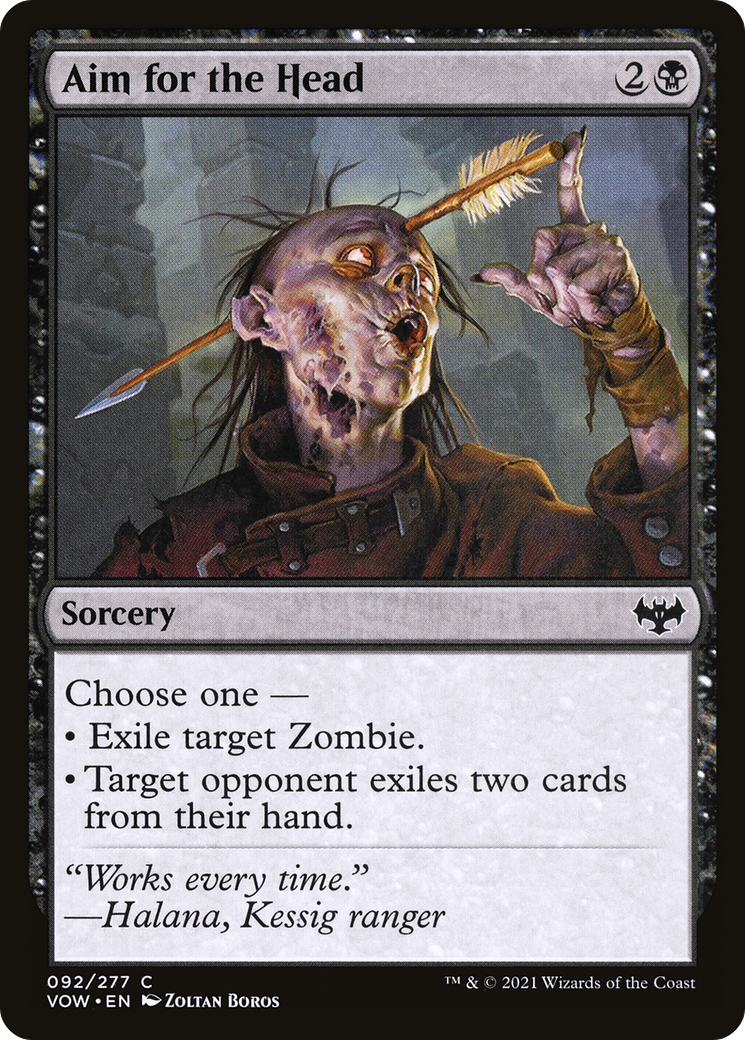 Aim for the Head (VOW-092) [Innistrad: Crimson Vow] Foil