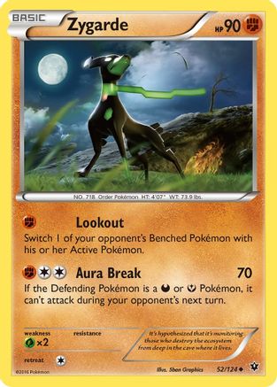 Zygarde (052/124) [XY  Fates Collide] - Uncommon