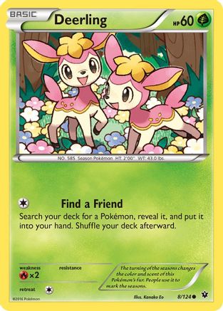 Deerling (008/124) [XY  Fates Collide] - Common