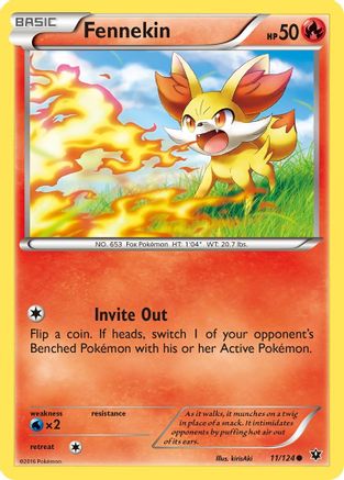 Fennekin (011/124) [XY  Fates Collide] - Common