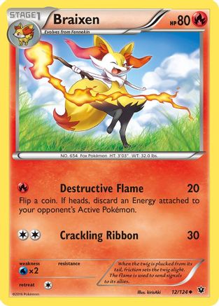 Braixen (12/124) [XY  Fates Collide] - Uncommon