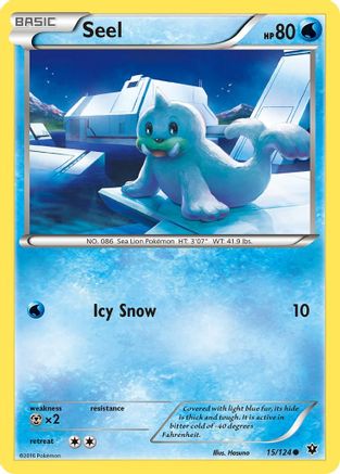 Seel (015/124) [XY  Fates Collide] - Common