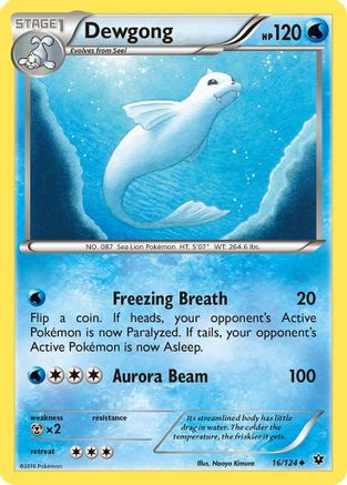 Dewgong (016/124) [XY  Fates Collide] - Uncommon
