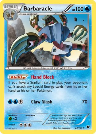 Barbaracle (023/124) [XY  Fates Collide] Reverse Holofoil - Rare