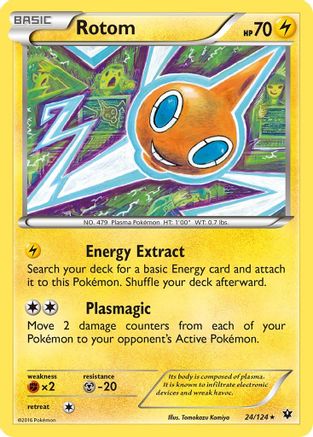 Rotom (024/124) [XY  Fates Collide] Reverse Holofoil - Rare