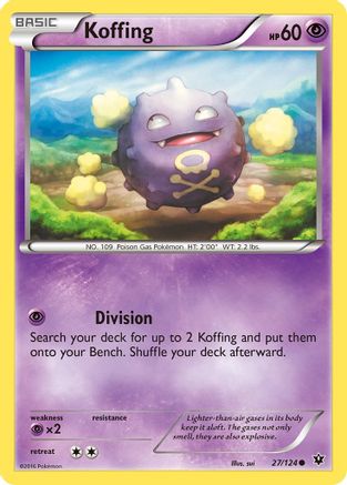 Koffing (027/124) [XY  Fates Collide] - Common