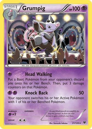 Grumpig (031/124) [XY  Fates Collide] - Rare