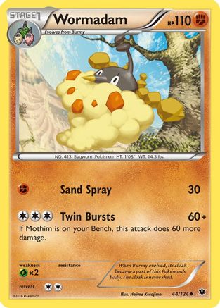 Wormadam (44/124) [XY  Fates Collide] Reverse Holofoil - Uncommon
